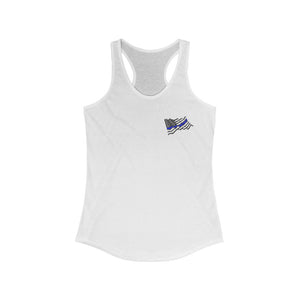 Women's Flowy Racerback Tank Wavy Flag