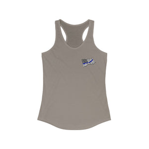 Women's Flowy Racerback Tank Wavy Flag