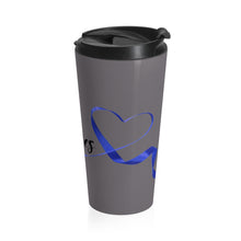 Load image into Gallery viewer, Stainless Steel Travel Mug Blue Wives