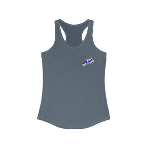 Women's Flowy Racerback Tank Wavy Flag
