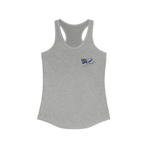 Women's Flowy Racerback Tank Wavy Flag