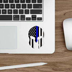 SPARTAN BLUE-LINE Die-Cut Stickers