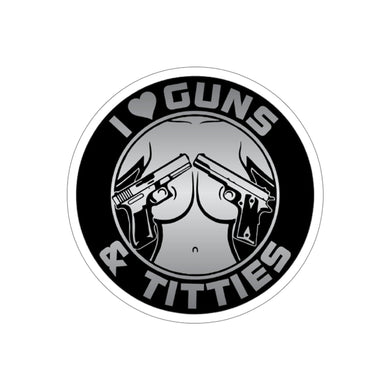 Guns & Titties Stickers