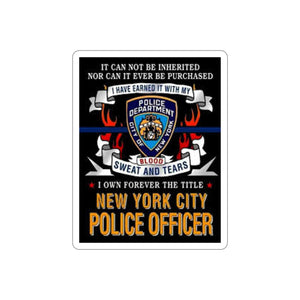 NYPD OFFICER Die-Cut Stickers