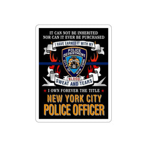 NYPD OFFICER Die-Cut Stickers