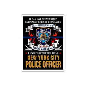 NYPD OFFICER Die-Cut Stickers