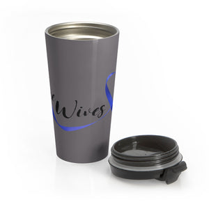 Stainless Steel Travel Mug Blue Wives