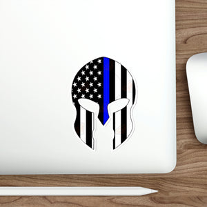 SPARTAN BLUE-LINE Die-Cut Stickers