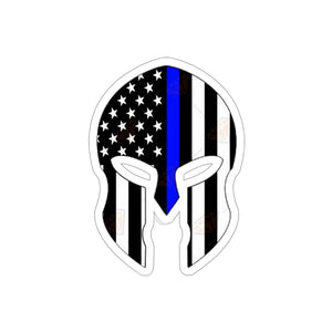 SPARTAN BLUE-LINE Die-Cut Stickers