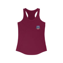 Load image into Gallery viewer, Women&#39;s Flowy Racerback Tank USA Logo