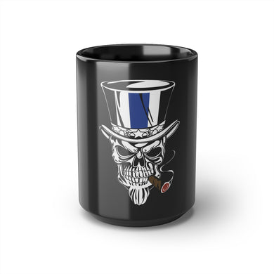 Skull Black Mug, 15oz