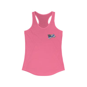 Women's Flowy Racerback Tank Wavy Flag