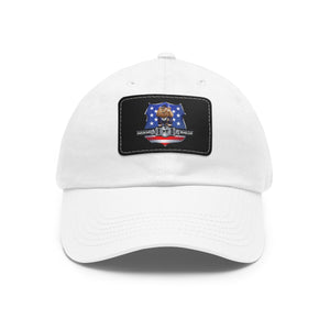 NY Dad Hat with Leather Patch