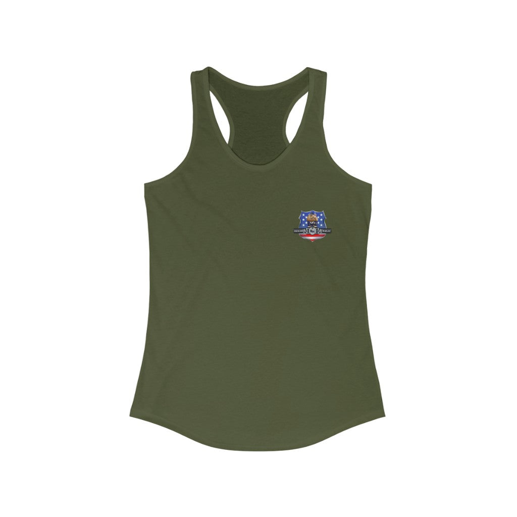 Women's Flowy Racerback Tank USA Logo